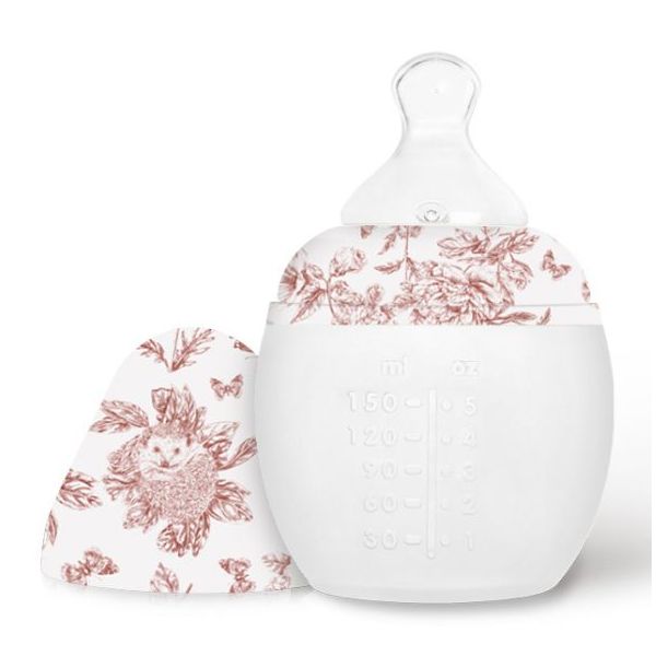 Coffret cadeau Biberon & Doudou - Tartine et Chocolat - Toile de Jouy Terracotta