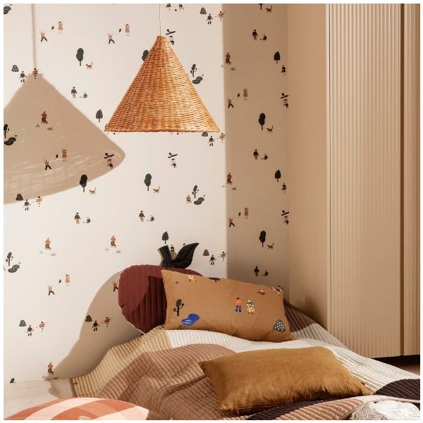 Abat-jour en rotin Dou - 45 cm