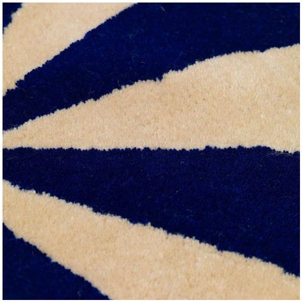 Tapis tufté Arch - 130 cm - Bleu