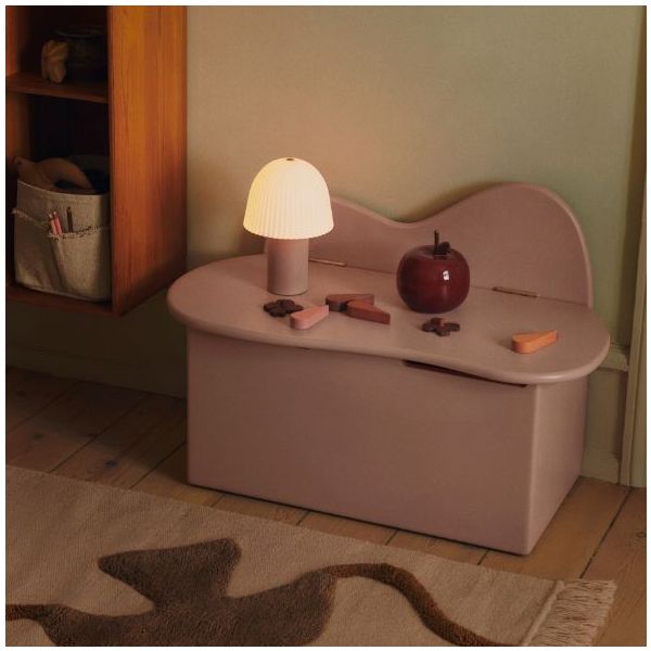 Banc de rangement Slope - Rose