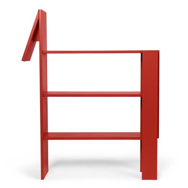 Bibliothèque Cheval - Rouge