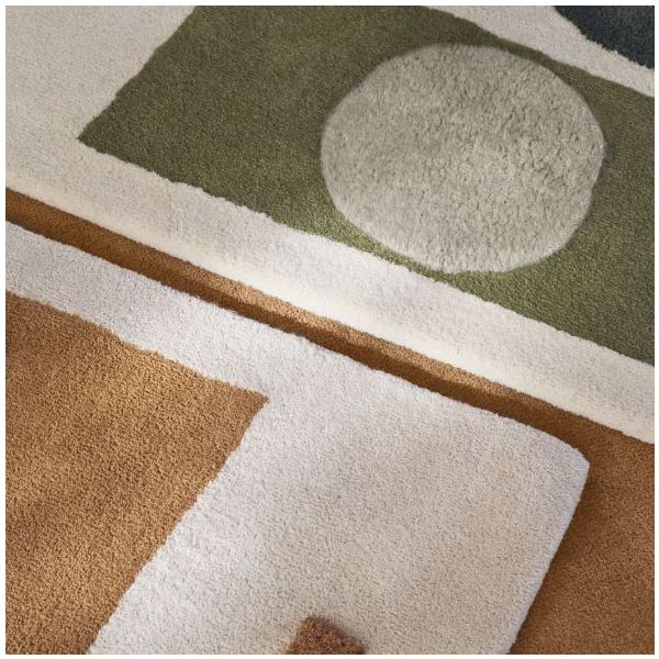 Tapis tufté Bloco - 80 x 120 cm - Vert