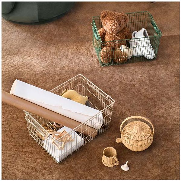 Lot de 2 paniers empilables Cala - Vert