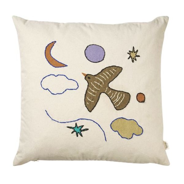 Coussin Naive - Oiseau