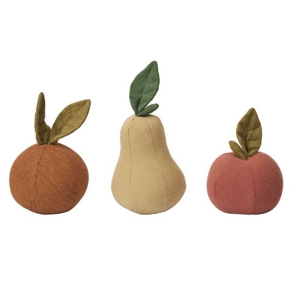Set de 3 fruits en tissu Edi - Multi