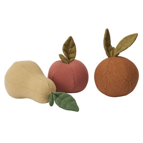 Set de 3 fruits en tissu Edi - Multi