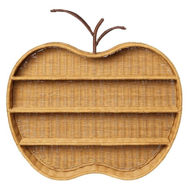 Étagère murale en rotin Pomme