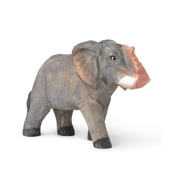 Figurine en Bois Sculpté - Eléphant