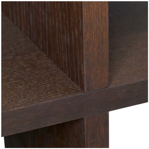 Bibliothèque Kona 2 x 2 - Bois Foncé