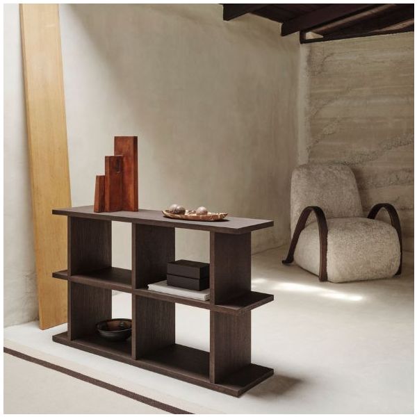 Bibliothèque Kona 2 x 2 - Bois Foncé