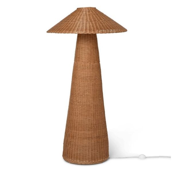 Lampe sur pied en rotin Dou
