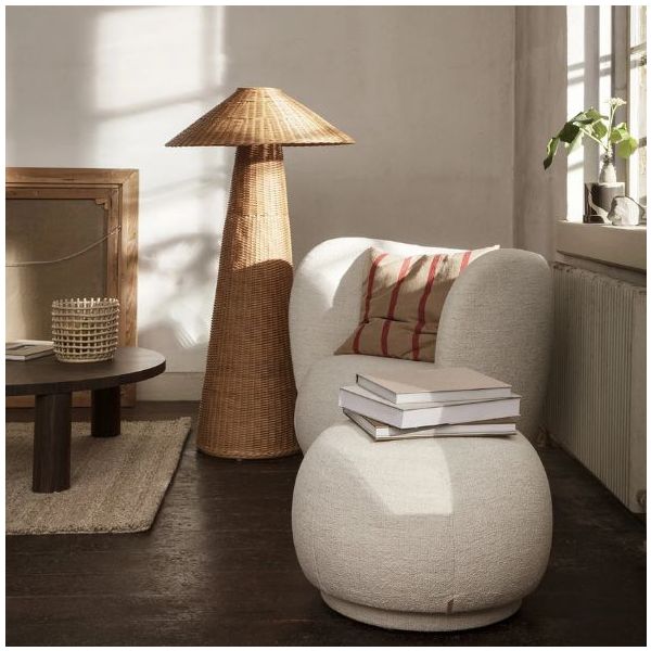 Lampe sur pied en rotin Dou