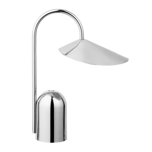 Lampe à poser portable Arum - Acier inoxydable