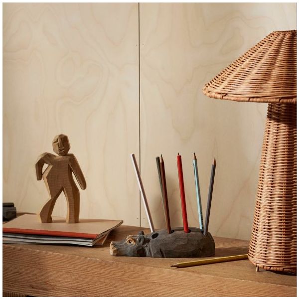 Lampe à poser en rotin Dou