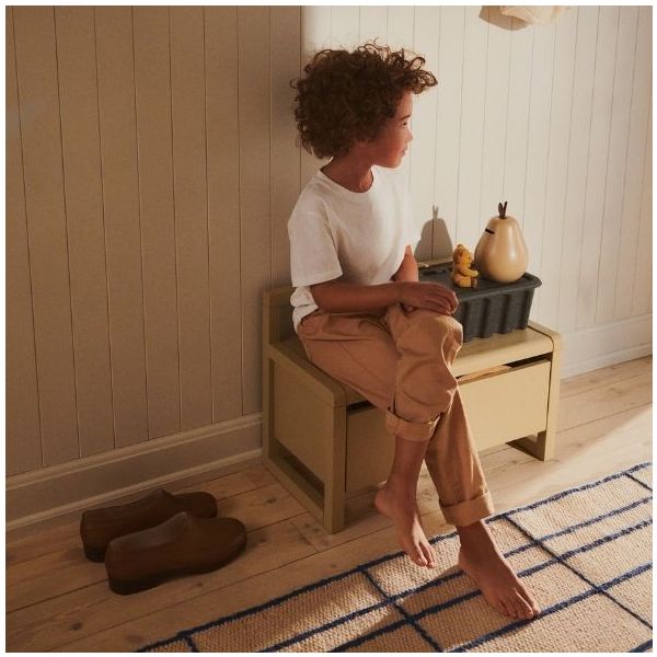 Little Architect Storage Bench - Cashmere