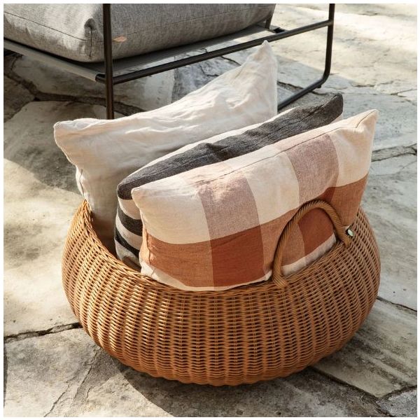 Panier de rangement en rotin