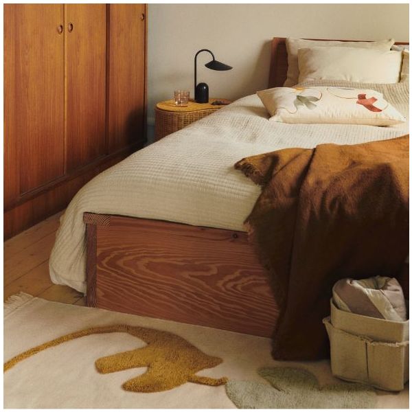 Panier de rangement carré Hokan - 18 x 18 cm - Naturel