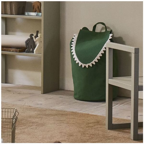 Panier de rangement Crocodile - Vert
