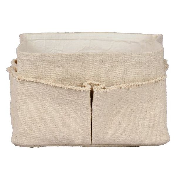 Panier de rangement rectangulaire Hokan - 18 x 30 cm - Naturel
