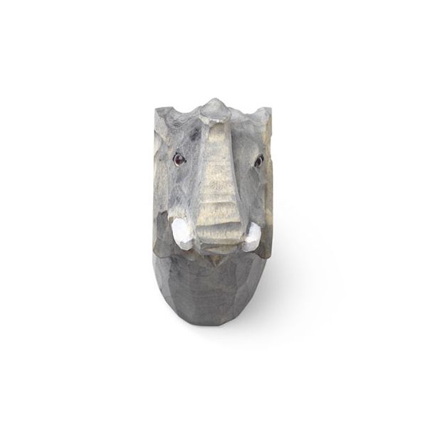 Patère en Bois Sculpté - Eléphant