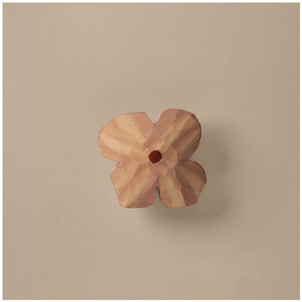 Patère en bois sculpté Poesie - Rose