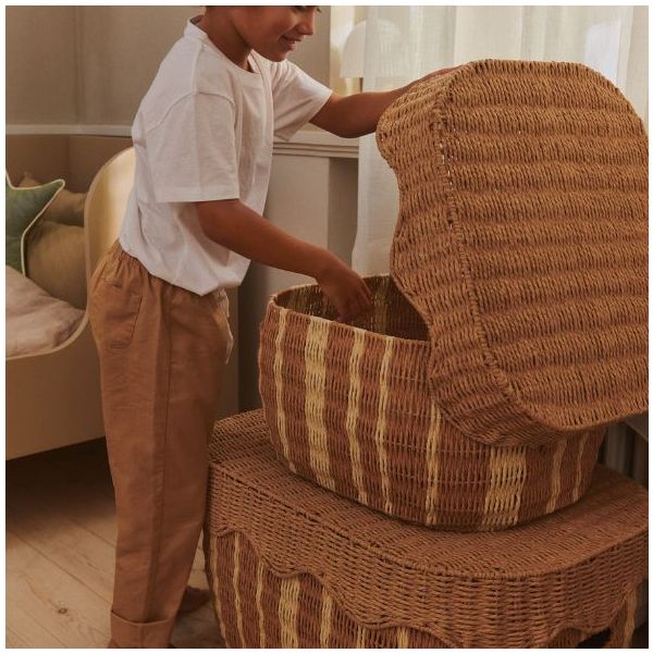 Rivan Storage Baskets - Set of 2 - Natural / Off-white