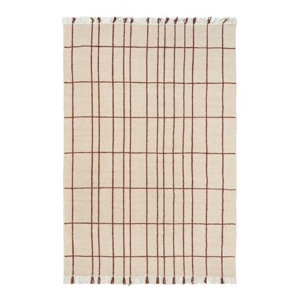 Sen Rug - 170 x 240 cm - Parchment / Chestnut