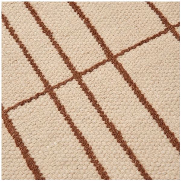 Sen Rug - 140 x 200 cm - Parchment / Chestnut