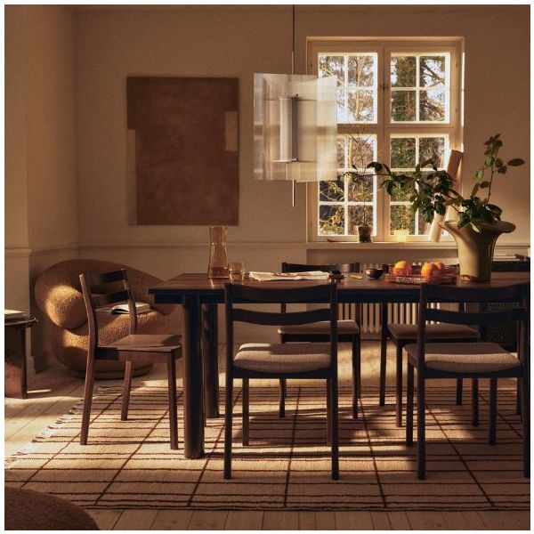 Sen Rug - 170 x 240 cm - Parchment / Chestnut