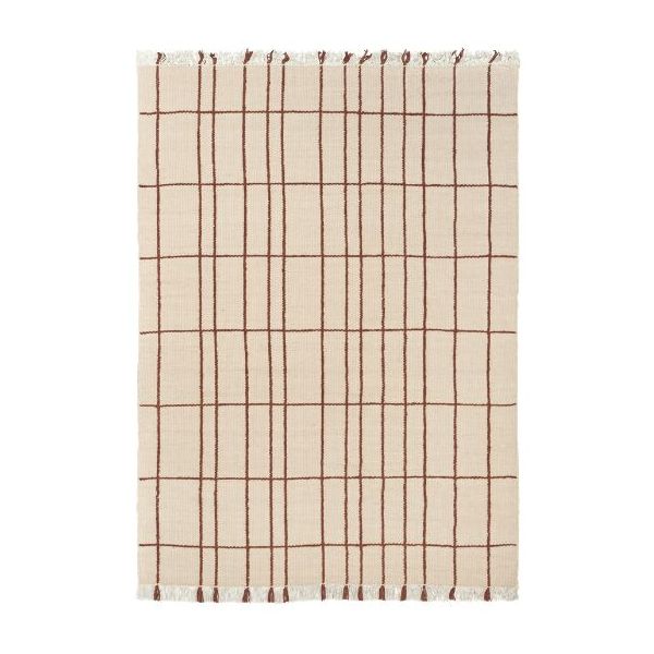 Sen Rug - 140 x 200 cm - Parchment / Chestnut