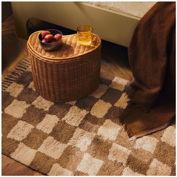 Lot de 2 paniers de rangement en rotin Willora