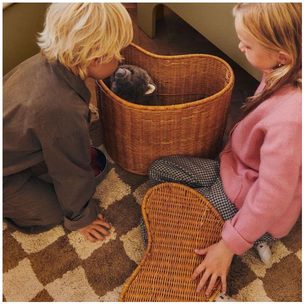 Lot de 2 paniers de rangement en rotin Willora