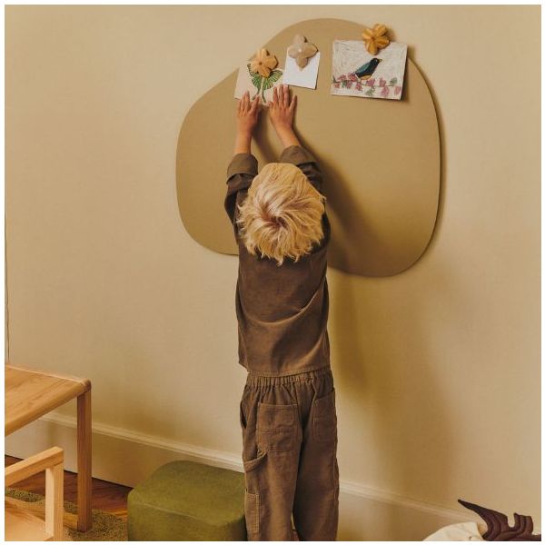 Set de 3 aimants en bois sculpté Poesie - Multi