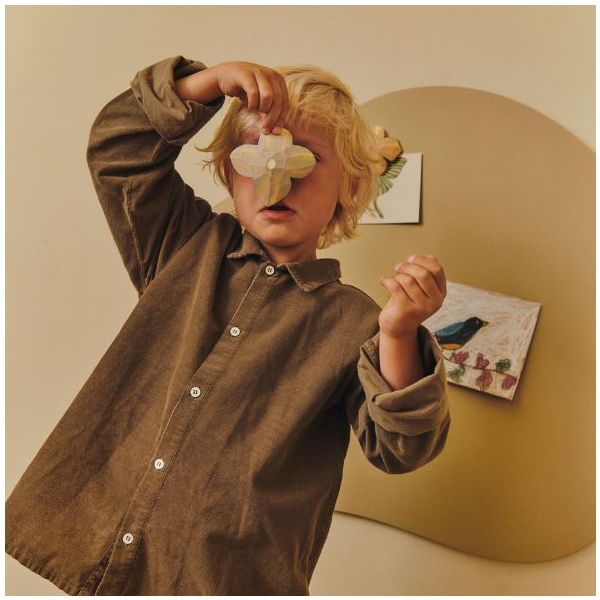 Set de 3 aimants en bois sculpté Poesie - Multi