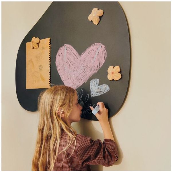 Set de 3 aimants en bois sculpté Poesie - Multi