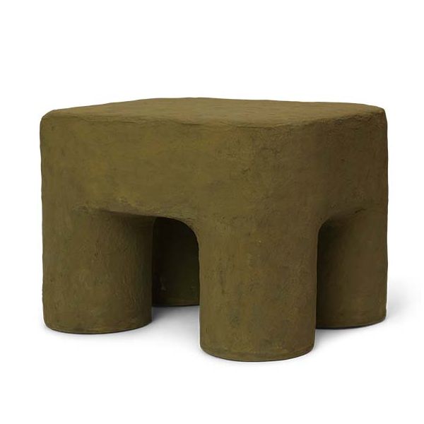 Petit tabouret Podo - Vert Kaki