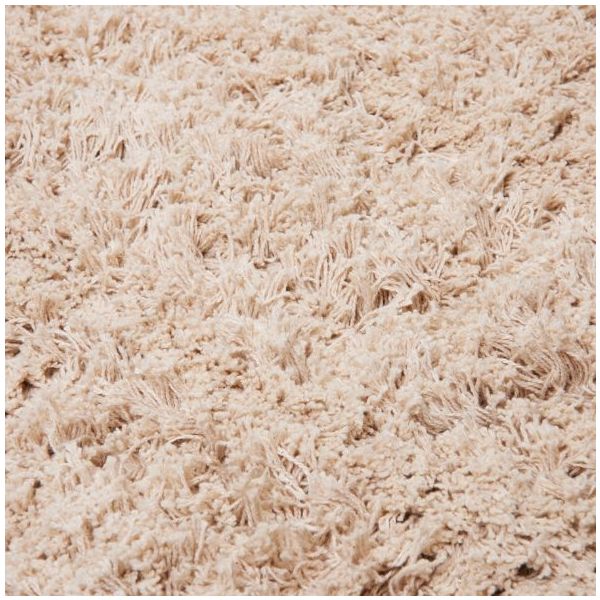 Tapis à poils longs Amass - 140 x 140 cm - Crème