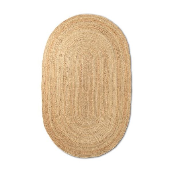 Tapis en jute ovale Eternal - 140 x 240 cm