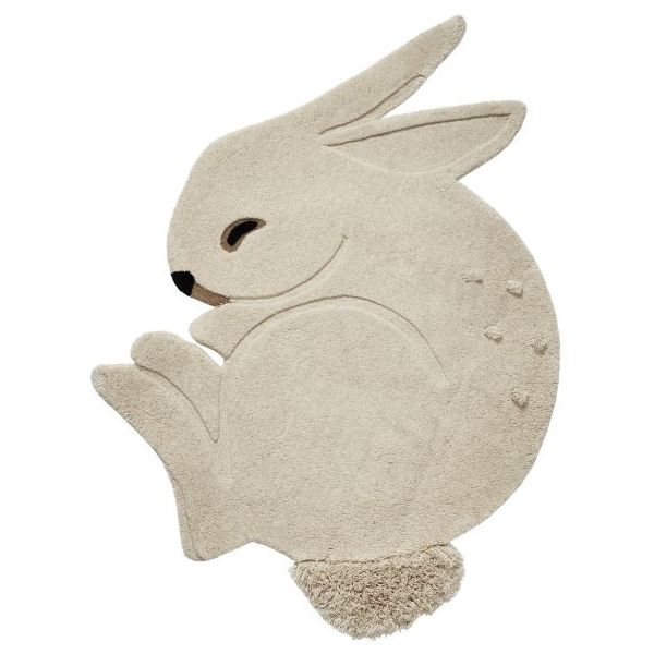 Tapis tufté Lapin - Blanc Cassé