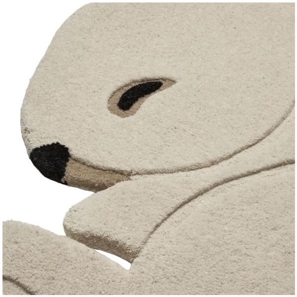 Tapis tufté Lapin - Blanc Cassé
