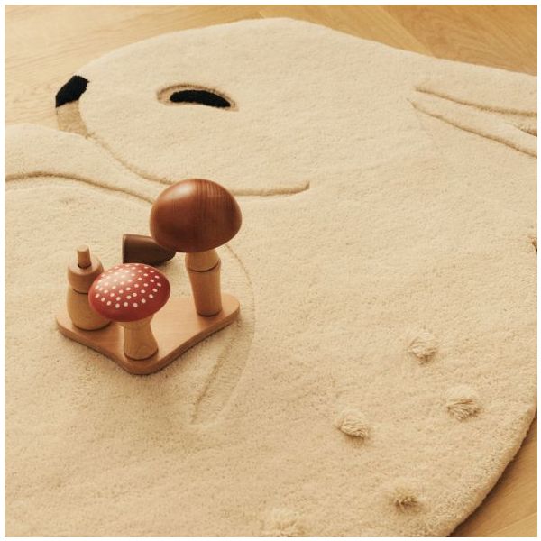 Tapis tufté Lapin - Blanc Cassé