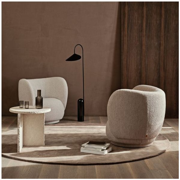 Tapis tufté Stille - 240 cm - Marron