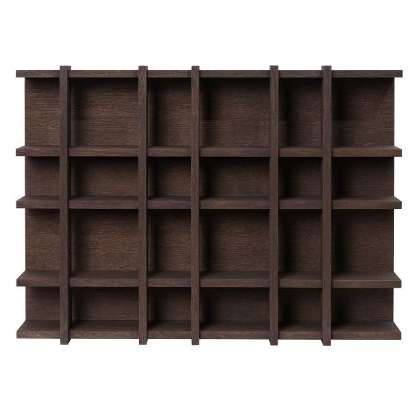 Étagère Tilem - 6 x 4 - Bois Foncé