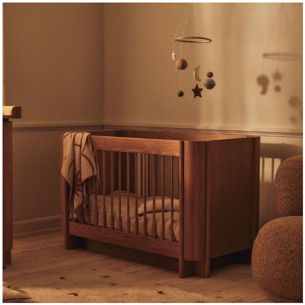 Mitwachsendes Babybett Tilu 60 x 120 cm - Eiche Natur