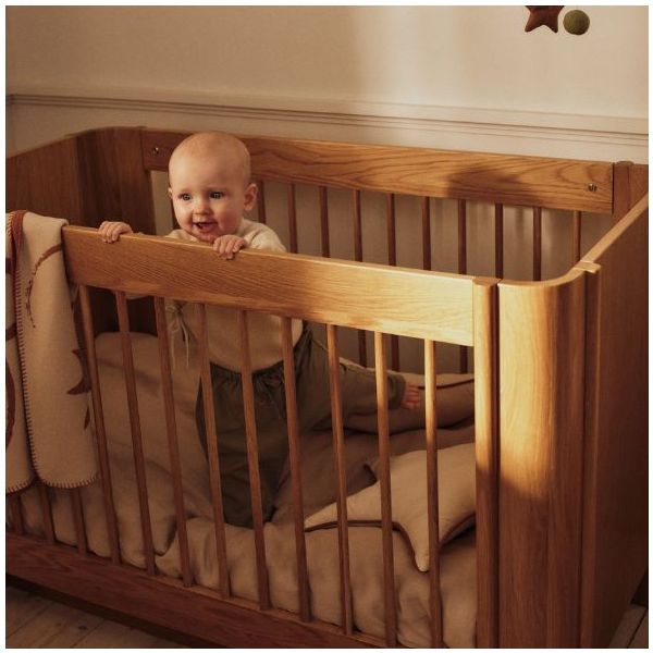 Mitwachsendes Babybett Tilu 60 x 120 cm - Eiche Natur