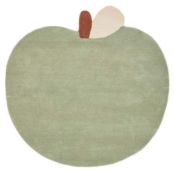Apple Tufted Rug - 110 x 110 cm - Tea Green