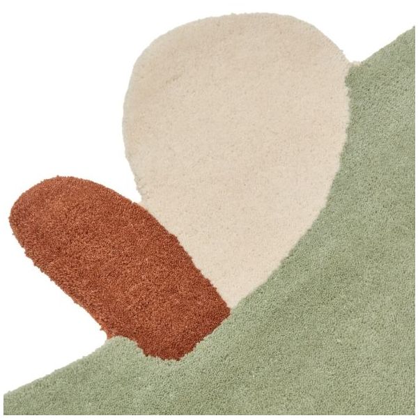 Apple Tufted Rug - 110 x 110 cm - Tea Green