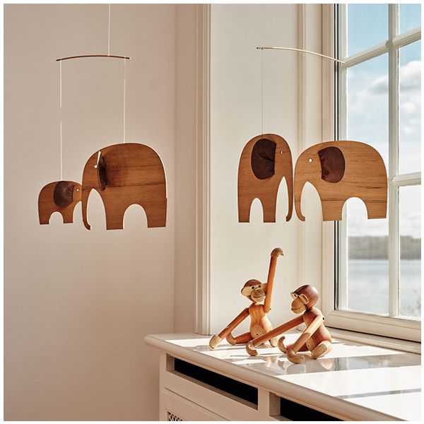 Mobile Eléphants 4 - Bois