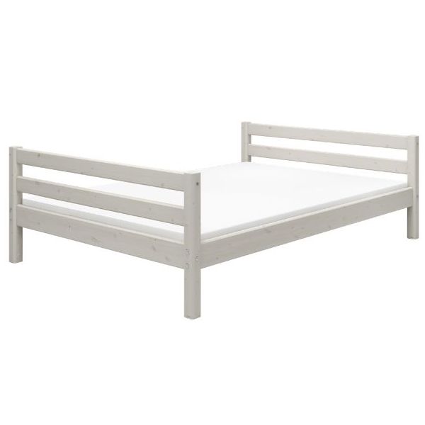 Classic Single Bed 140 x 200 cm - Whitewash