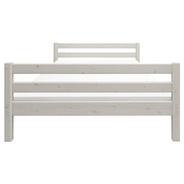 Classic Single Bed 140 x 200 cm - Whitewash